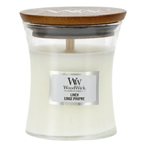 樂天商城 - ウッドウィック アロマキャンドル ジャーS リネン 箱付き 木製芯 WoodWick【お祝い プレゼント】【在庫あり】