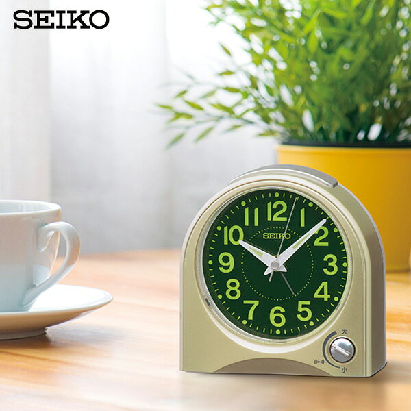 目覚まし アラーム ライト めざまし 時計 KR520G セイコークロック SEIKO 電子音 スヌーズ アラーム 音量調節 ライト ルミ 【ギフトラッピング対応】【お取り寄せ】【正規品】 [2]