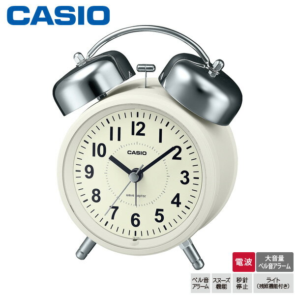 Rakuten - カシオ 電波 めざまし 時計 TQ-720J-7BJF CASIO アナログ 大音量 ベル音 アラーム スヌーズ ライト レトロ クロック [プレゼント ギフト 贈り物 ラッピング][お取り寄せ]