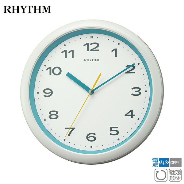 電波 掛 時計 フィットウェーブプリシラ 8MY562SR04 壁掛 連続秒針 電池交換お知らせ クロック リズム RHYTHM 【お取り寄せ】【記念品】【名入れ】【ギフトラッピング対応】