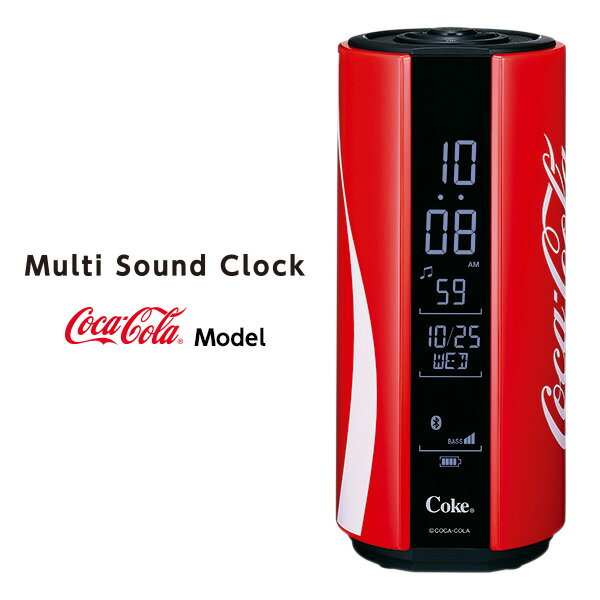 【在庫限り】 コカ コーラ Coca Cola ブルートゥース スピーカー クロック 防水 セイコー SEIKO AC608A スマホ 連動 スピーカー Bluetooth ワイド FM ラジオ マルチ サウンド 時計 【ギフトラッピング対応】【在庫あり】