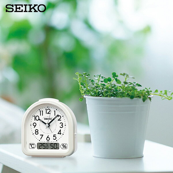めざまし 時計 KR522W セイコー SEIKO ライト 電子音 温度 湿度 スイープ クオーツ クロック 【お取り寄せ】 [3]