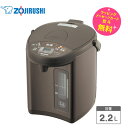 象印 電気ポット 2.2L マイコン沸とう電動ポット【お祝い プレゼント】【お取り寄せ】ZOJIRUSHI CD-WZ22-TM メタリックブラウン