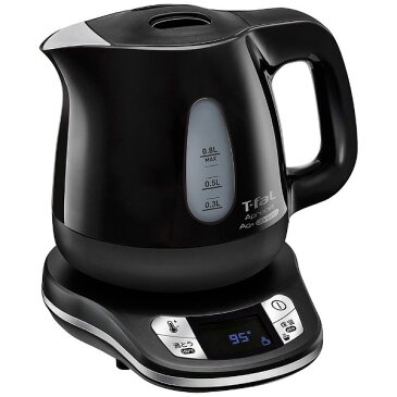 【お取り寄せ】 T-fal KO6208JP オニキスブラック　ティファール 電気ケトル 0.8L 「アプレシア エージー・プラス コントロール」 電気ポット/「7段階の温度設定」 / 温度を変える。おいしさ変わる 【景品 ギフト お中元】