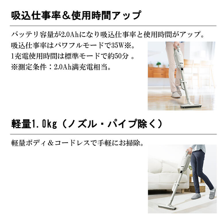 マキタ 掃除機 紙パック コードレス掃除機 充...の紹介画像3