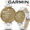 スマートウォッチ ガーミン 【取説サービス】 GARMIN Lily Classic White Leather/Light Gold (010-02384-E3) レディース 仕事 通知機能 天気情報 カレンダー 血中酸素トラッキング 心拍計 睡眠計 水分管理 ストレスレベル計測 防水 ヨガ