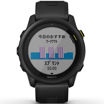 【取説★印刷サービス】 GPSランニングウォッチ ガーミン GARMIN ForeAthlete 745 Black (010-02445-40) スマートウォッチ バイク 登山 筋トレ 水泳 Suica対応 血中酸素トラッキング 音楽保存 心拍計 気圧高度計 コンパス ジャイロセンサー 天気 【送料無料】