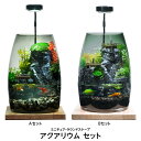 アクアリウム セット ミニチュア ラウンドスケープ ポリカーボネート使用 3Dプリント LEDライト 【お取り寄せ】