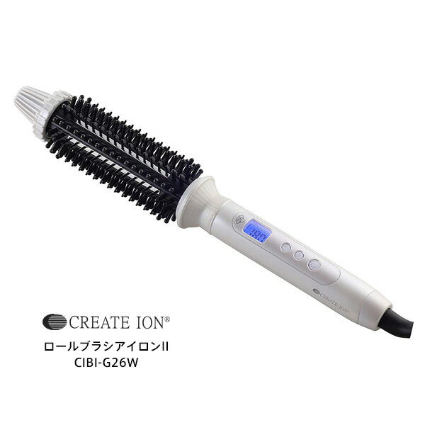クレイツ ロールブラシアイロンII 26mm ヘアクリップ 2本セット 使い方DVD/海外兼用プラグ付属 ロールブラシ型アイロン2 ヘアアイロン【お祝い プレゼ...