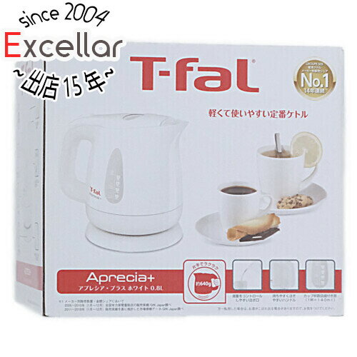 ティファール アプレシア 【いつでも2倍！5．0のつく日は3倍！1日も18日も3倍！】T-fal 電気ケトル アプレシア プラス 0.8L KO6301JP ホワイト