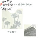 【いつでも2倍!5.0のつく日、18日は3倍!】【新品(開封のみ)】 センコー トイレマット 植物モチーフがオシャレなトイレタリー サリナ 約60×60cm 8...