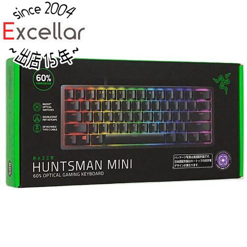 【いつでも2倍!5.0のつく日、18日は3倍!】【中古】Razer Huntsman Mini JP Clicky Optical Switch RZ03-03390600-R3J1 Black 未使用