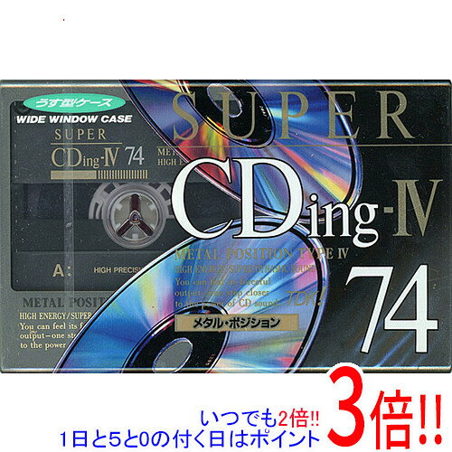 商品名TDK カセットテープ メタルポジション SUPER CDing-IV SCD4-74 74分商品状態新品の商品です。型番SCD4-74その他※掲載画像は代表画像です。実際の商品と細部が異なる場合がございますので、商品状態につきましては表記の内容をご確認ください。※返品についてはこちらをご覧ください。　
