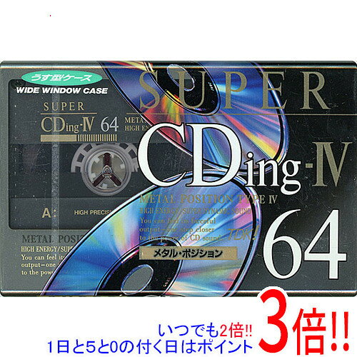 商品名TDK カセットテープ メタルポジション SUPER CDing-IV SCD4-64 64分商品状態新品の商品です。型番SCD4-64その他※掲載画像は代表画像です。実際の商品と細部が異なる場合がございますので、商品状態につきましては表記の内容をご確認ください。※返品についてはこちらをご覧ください。　