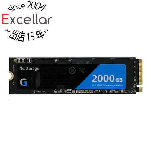 【いつでも2倍！5．0のつく日は3倍！1日も18日も3倍！】Nextorage M.2 2280 PCIe 4.0 NVMe SSD NE1N2TB/GHNEL 2TB