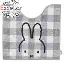 【いつでも2倍!5.0のつく日、18日は3倍!】センコー トイレマット ミッフィー チェックライン 約58×60cm 66983 グレー