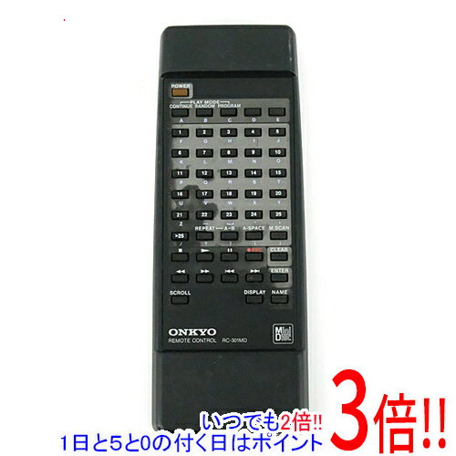 樂天商城 - 【1日と5.0のつく日、18日はポイント3倍！】【中古】ONKYO オーディオリモコン RC-301MD 本体いたみ