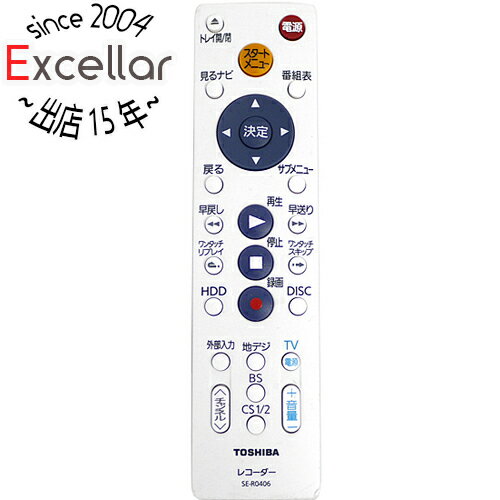 商品名【中古】TOSHIBA DVDレコーダー用シンプルリモコン SE-R0406(79105467)商品状態動作確認済みの中古品です。※中古品ですので、傷、汚れ等ある場合がございます。ご理解の上、ご検討お願いします。型番SE-R0406(79105467)仕様メーカー:東芝対応機種:D-BZ510 / DBR-Z110付属品※付属品なし。本体のみとなります。ご確認後、ご検討お願い致します。その他※掲載画像は代表画像です。実際の商品と細部が異なる場合がございますので、商品状態につきましては表記の内容をご確認ください。※返品についてはこちらをご覧ください。　