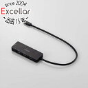【いつでも2倍!5.0のつく日、18日は3倍!】ELECOM製 USB Type-Cハブ+1機能(HDMIポート付き) U3H-MH3006BBK ブラック
