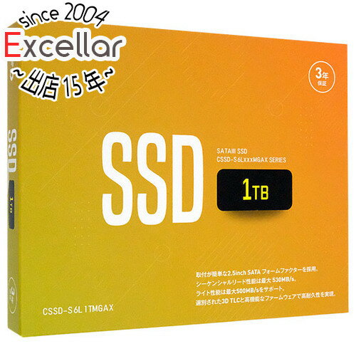 CFD 2.5インチ SSD MGAX CSSD-S6L1TMGAX 1TB