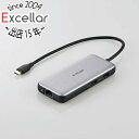 ELECOM USB Type-Cデータポート/4K/60Hz+2.5Gbps対応ドッキングステーション DST-C27SV シルバー(2)