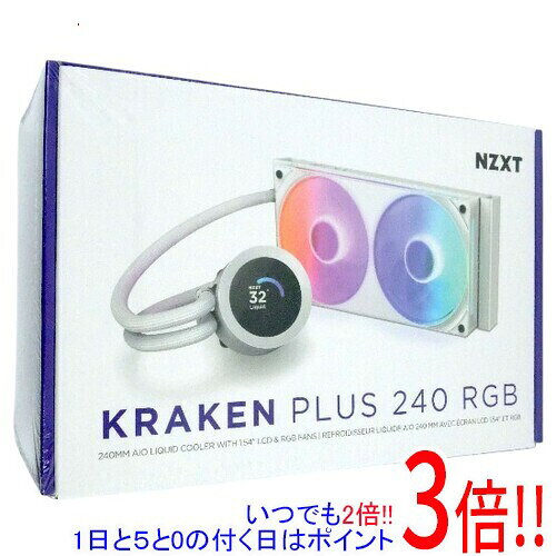 NZXT 簡易水冷CPUクーラー Kraken Plus 240 RGB RL-KR240-W2 ホワイト