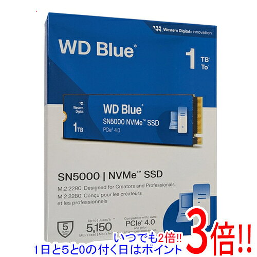 Western Digital WD Blue SN5000 NVMe WDS100T4B0E-EC 1TB