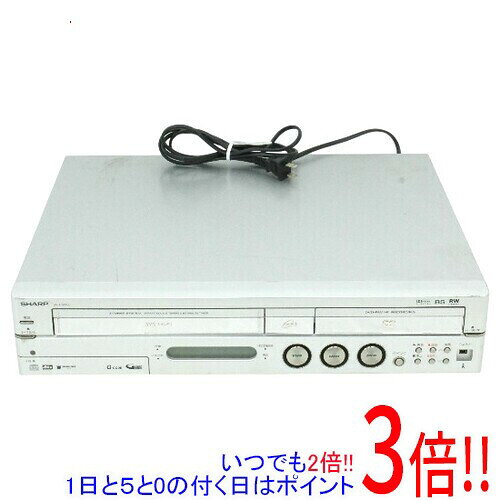 【中古】SHARP ビデオ一体型DVDレコーダー 160GB DV-HRW50 本体いたみ 本体のみ