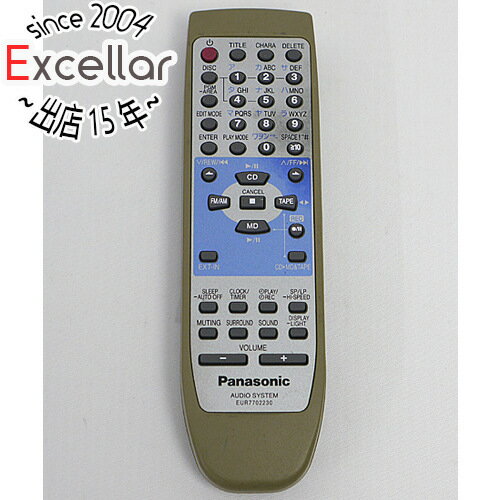 【いつでも2倍!5.0のつく日、18日は3倍!】【中古】Panasonic オーディオリモコン EUR7702230 【いつでも2倍!5.0のつく日、18日は3倍!】【中古】Panasonic オーディオリモコン EUR7702230