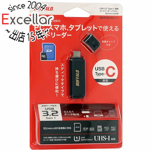 【いつでも2倍!5.0のつく日、18日は3倍!】BUFFALO Type-C接続カードリーダー BSCR120U3CBK USB Type-C ブラック 【いつでも2倍!5.0のつく日、18日は3倍!】BUFFALO Type-C接続カードリーダー BSCR120U3CBK USB Type-C ブラック