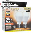 アイリスオーヤマ LED電球 ECOHiLUX LDA2L-G-E17-2T52P 電球色