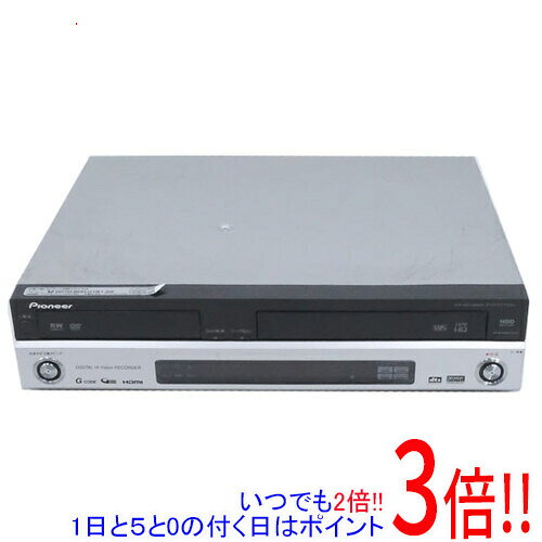 商品名【中古】Pioneer ビデオ一体型 HDD＆DVDレコーダー スグレコ DVR-RT700D リモコンなし商品状態動作確認済みの中古品です。※中古品のため、使用感や傷、汚れ等がある場合がございます。型番スグレコ DVR-RT700D仕様[基本仕様]タイプ DVDレコーダーHDD容量 250GBプログレッシブ対応 ○入出力端子 HDMI端子/D4端子/LAN端子/光デジタル端子[録画機能]ハイビジョン録画 ○[再生可能メディア]DVD DVD-R/DVD-R DL/DVD-RW/DVD+R/DVD+RW/DVD-RAM[録画可能メディア]DVD DVD-R/DVD-R DL/DVD-RW[サイズ・重量]幅x高さx奥行 430x99x352 mm付属品※リモコンはありません。※画像に写っているものがすべてです。ご確認のうえご検討ください。その他※掲載画像は代表画像です。実際の商品と細部が異なる場合がございますので、商品状態につきましては表記の内容をご確認ください。※返品についてはこちらをご覧ください。　