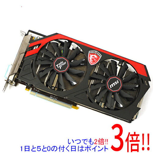 商品名【中古】MSI グラフィックボード N770GTX Twin Frozr 4S OC PCIExp 2GB商品状態動作確認済みの中古品です。※中古品のため、使用感や傷、汚れ等がある場合がございます。型番N770GTX Twin Frozr 4S OC [PCIExp 2GB]仕様[基本スペック]搭載チップ：NVIDIA/GeForce GTX 770メモリ：GDDR5/2GBCUDAコア数：1536バスインターフェイス：PCI Express 3.0 x16モニタ端子：DVIx2/HDMIx1/DisplayPortx1[その他機能]補助電源：8ピン×2付属品※付属品なし。本体のみとなります。ご確認のうえご検討ください。その他※掲載画像は代表画像です。実際の商品と細部が異なる場合がございますので、商品状態につきましては表記の内容をご確認ください。※返品についてはこちらをご覧ください。　