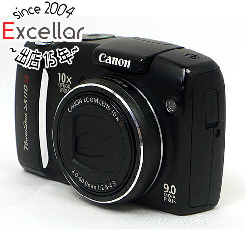 【いつでも2倍！5．0のつく日は3倍！1日も18日も3倍！】【中古】Canon製 PowerShot SX110 IS ブラック 900万画素 本体のみ