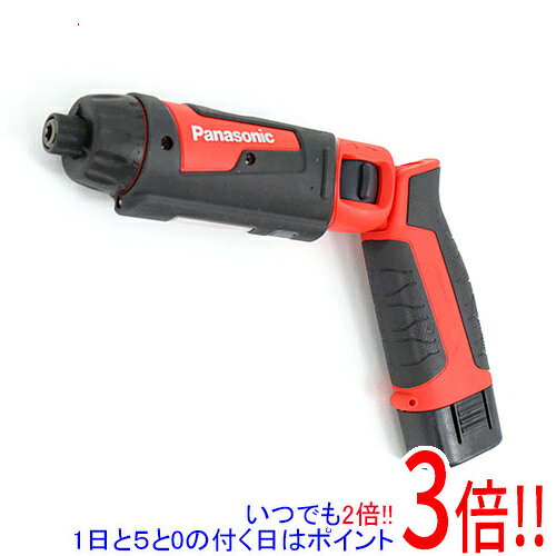 【1日と5.0のつく日 18日はポイント3倍！】Panasonic 充電スティックドリルドライバー 7.2V EZ7421LA2S-R 赤