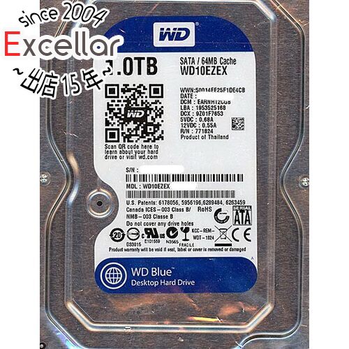 ڤĤǤ2ܡ50ΤĤ3ܡ1183ܡWestern DigitalHDD WD10EZEX 1TB SATA600 7200