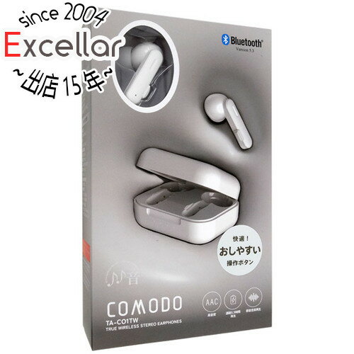 Rakuten - 【1日と5.0のつく日、18日はポイント3倍！】たのしいかいしゃ 完全ワイヤレスイヤホン いい音 COMODO TA-CO1TW HWH ヘブンリーホワイト