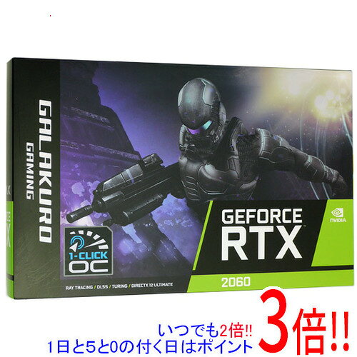 玄人志向グラボ GALAKURO GAMING GG-RTX2060-E12GB/DF PCIExp 12GB 元箱あり