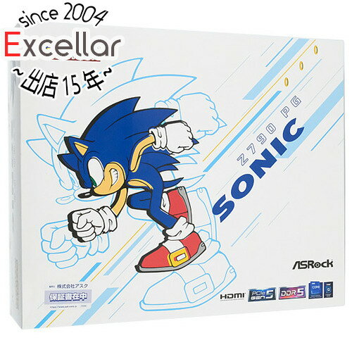 商品名ASRock製 ATXマザーボード Z790 PG SONIC LGA1700商品状態 新品です。 商品名 ATXマザーボード 型番 Z790 PG SONIC 仕様 [基本スペック] チップセット INTEL/Z790 CPUソケット LGA1700 フォームファクタ ATX 詳細メモリタイプ DIMM DDR5 メモリスロット数 4 最大メモリー容量 128GB 幅x奥行き 305x244 mm [拡張スロット] PCI-Express 16X 2 本 PCI-Express 1X 1 本 VGAスロット PCI-Express [ストレージ] SATA 8 本 Serial ATA SATA6.0G M.2ソケット数 5 M.2サイズ M key：type 2260/2280 [グラフィック・オーディオ] DisplayPort数 1 HDMIポート数 1 [USB] USB USB3.2 Gen2 Type-Ax2/USB3.2 Gen1 Type-Ax4/Type-Cx1/USB2.0x2 [その他機能] CrossFire ○ VRMフェーズ数 14+1+1 一体型 I/O バックパネル ○ LED制御機能 Polychrome SYNC [ネットワーク] LAN 1 個 [オンボード機能] オンボードLAN 10/100/1000/2500 オンボードRAID ○ オンボードオーディオ Realtek ALC897 オンボードグラフィック - メーカー ASRock製 その他 ※商品の画像はイメージです。その他たくさんの魅力ある商品を出品しております。ぜひ、見て行ってください。※返品についてはこちらをご覧ください。　