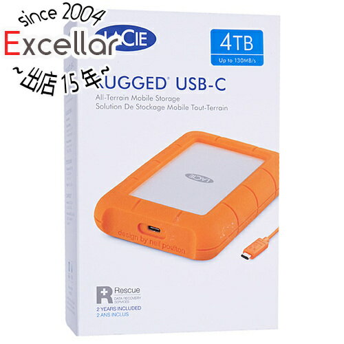 LaCie Rugged Mini USB-C Portable Drive 4TB STFR4000800 2EUAPA