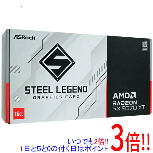 ASRock グラボ Radeon RX 9070 XT Steel Legend 16GB PCIExp 16GB