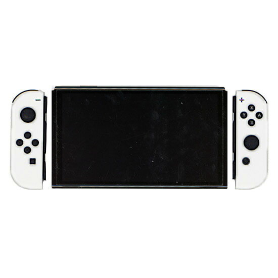 エクセラー2号館 楽天市場店の【中古】任天堂 Nintendo Switch 有機ELモデル HEG-S-KAAAA ホワイト 液晶画面いたみ 元箱あり｜アングル2