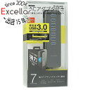 ELECOM製 7ポートUSB3.0ハブ U3H-T719SBK(2)