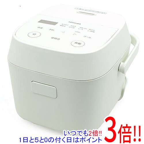 楽天市場】東芝 rc-5mfm-w(ホワイト) ジャー炊飯器 3合の通販