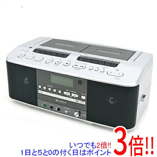【延長保証対応!!】TOSHIBA CDラジオカセットレコーダー AUREX AX-KCRW70(S) シルバー