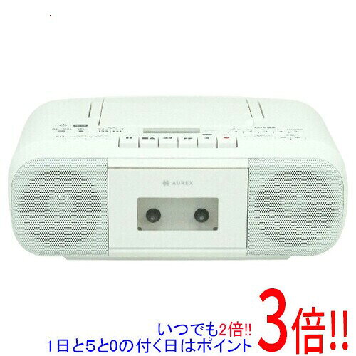 商品名【延長保証対応!!】TOSHIBA CDラジオカセットレコーダー AUREX AX-KCR60(W) ホワイト商品状態新品の商品です。型番AUREX AX-KCR60(W) [ホワイト]仕様[本体情報]タイプ CDラジカセスピーカー ステレオ消費電力 16 W最大出力 4.4 W電池タイプ 単2乾電池 単2形乾電池×6本(別売)[対応メディア]カセット ○CD ○[チューナー]AM ○FM ○シンセチューニング ○[機能]CD-R/RW再生 ○ヘッドホン端子 ○マイク端子 ○スリープタイマー ○[サイズ・重量]重さ 1.8 kg幅x高さx奥行き 300x110x211 mmその他※掲載画像は代表画像です。実際の商品と細部が異なる場合がございますので、商品状態につきましては表記の内容をご確認ください。※返品についてはこちらをご覧ください。■延長保証について詳しくは下記をご覧ください。・延長保証（自然故障プラン）のご案内はコチラ・延長保証（物損付きプラン）のご案内はコチラ　