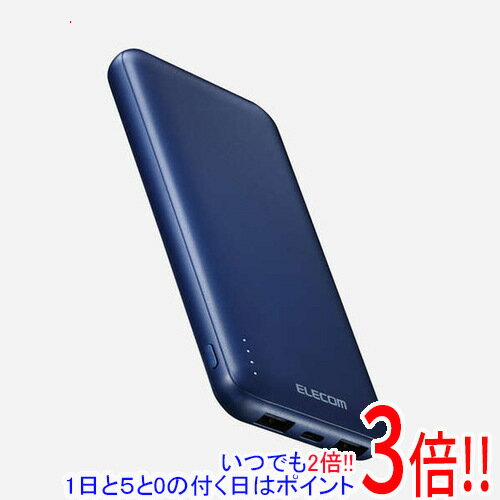 商品名ELECOM 薄型コンパクトモバイルバッテリー 10000mAh DE-C66-10000BU ブルー商品状態新品の商品です。型番DE-C66-10000BU [ブルー]仕様[基本仕様]バッテリー容量 10000 mAh充電時間 約6時間飛行機内持ち込み可 ○最大出力電圧 5 V定格電圧 5V定格容量 6700mAh[充電回数目安]1000〜2000mAh 3〜7回3000〜4000mAh 1〜2回5000〜6000mAh 1回7000〜8000mAh 1回[サイズ・重量]幅x高さx奥行き 69x140x15.5 mm重量 230 g備考PSマークの種類：PSEマーク届出事業者名：エレコム株式会社その他※掲載画像は代表画像です。実際の商品と細部が異なる場合がございますので、商品状態につきましては表記の内容をご確認ください。※返品についてはこちらをご覧ください。　