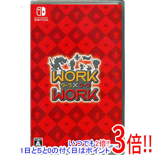 商品名WORK×WORK(ワークワーク) Nintendo Switch 予約特典付き商品状態新品です。※本商品は、製品の性質上、開封後の返品はお受けできませんのでご了承ください。仕様ジャンル RPGCERO 「A」全年齢対象プレイ人数TVモード 1人テーブルモード 1人携帯モード 1人その他人数 プレイ人数：1人付属品☆予約特典：ウミウシちゃん きんちゃく付き！その他※掲載画像は代表画像です。実際の商品と細部が異なる場合がございますので、商品状態につきましては表記の内容をご確認ください。※返品についてはこちらをご覧ください。※プロダクトコードなどのコード付き商品について 有効期限の記載がない商品は有効期限が終了している場合があります。 有効期限につきましては、メーカーにてご確認ください。　