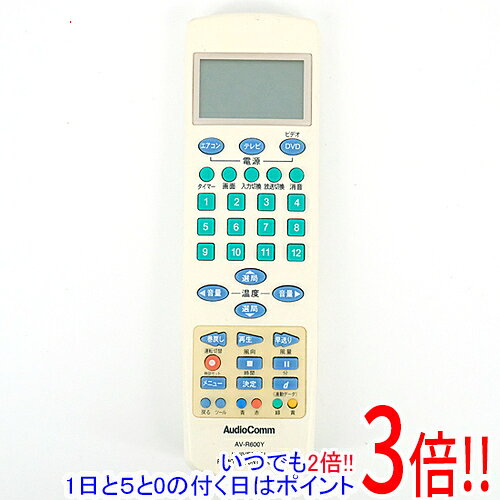 樂天商城 - 【1日と5.0のつく日、18日はポイント3倍！】【中古】オーム電機 地デジ対応 多機能リモコン AV-R600Y