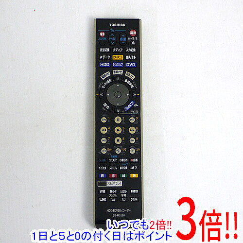 樂天商城 - 【1日と5.0のつく日、18日はポイント3倍！】【中古】TOSHIBA製 HDD＆DVDレコーダー用リモコン SE-R0260(79102192)